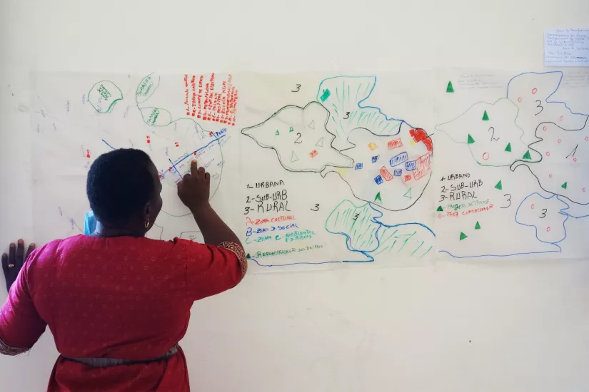 Cartografía participativa en Bolama, Guinea Bissau, ONU-Habitat