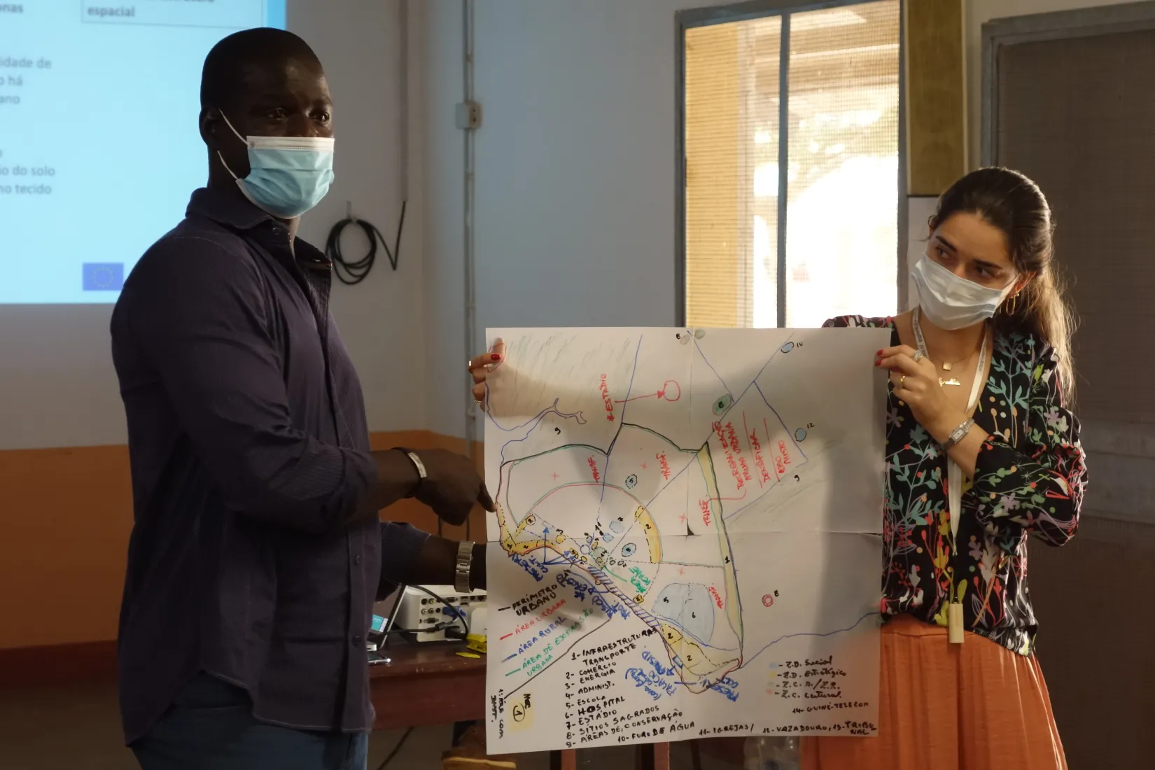 Cartografía participativa en Bubaque, Guinea Bissau, ONU-Habitat